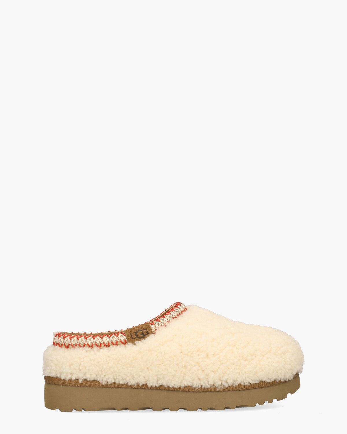 Tasman Maxi Curly Slipper Natural Damespantoffels