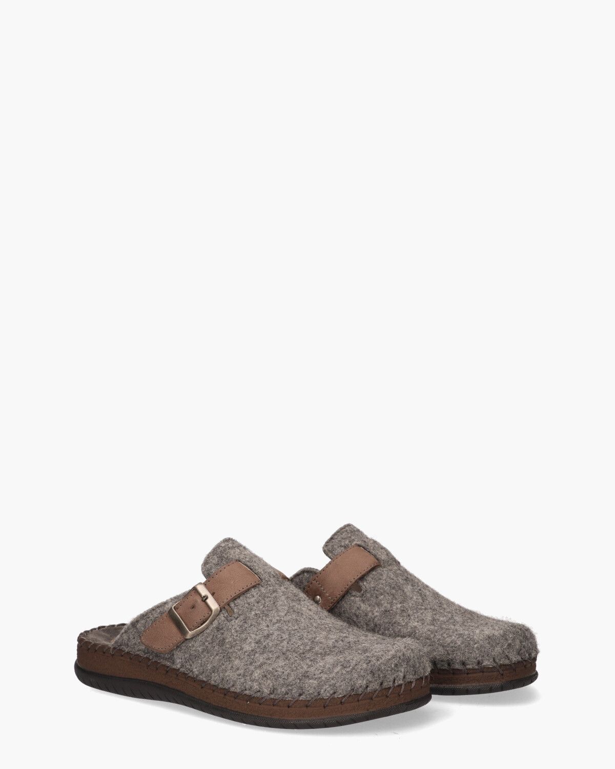 Nas Grijs Herenpantoffels