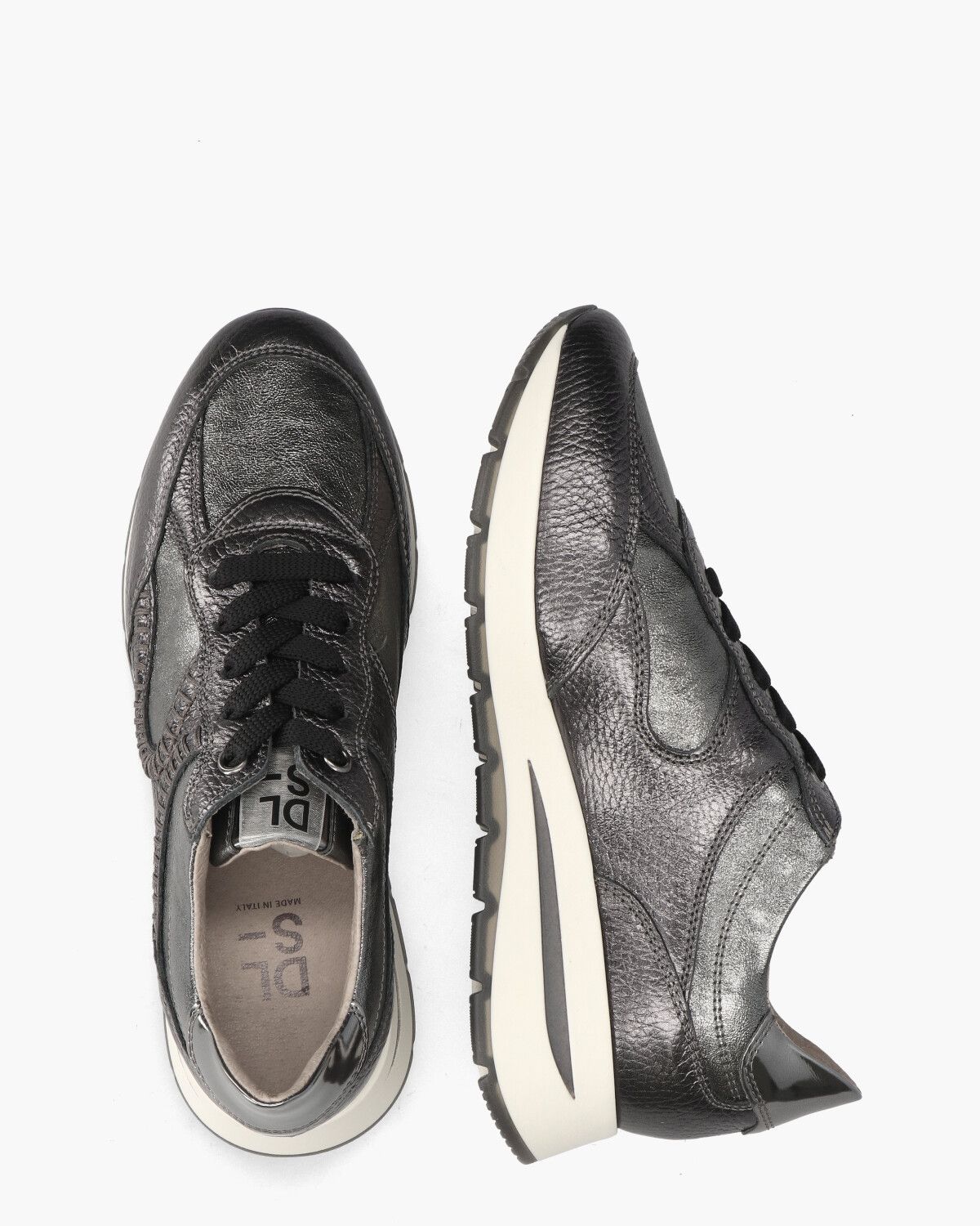 6333 Zilvergrijs Damessneakers