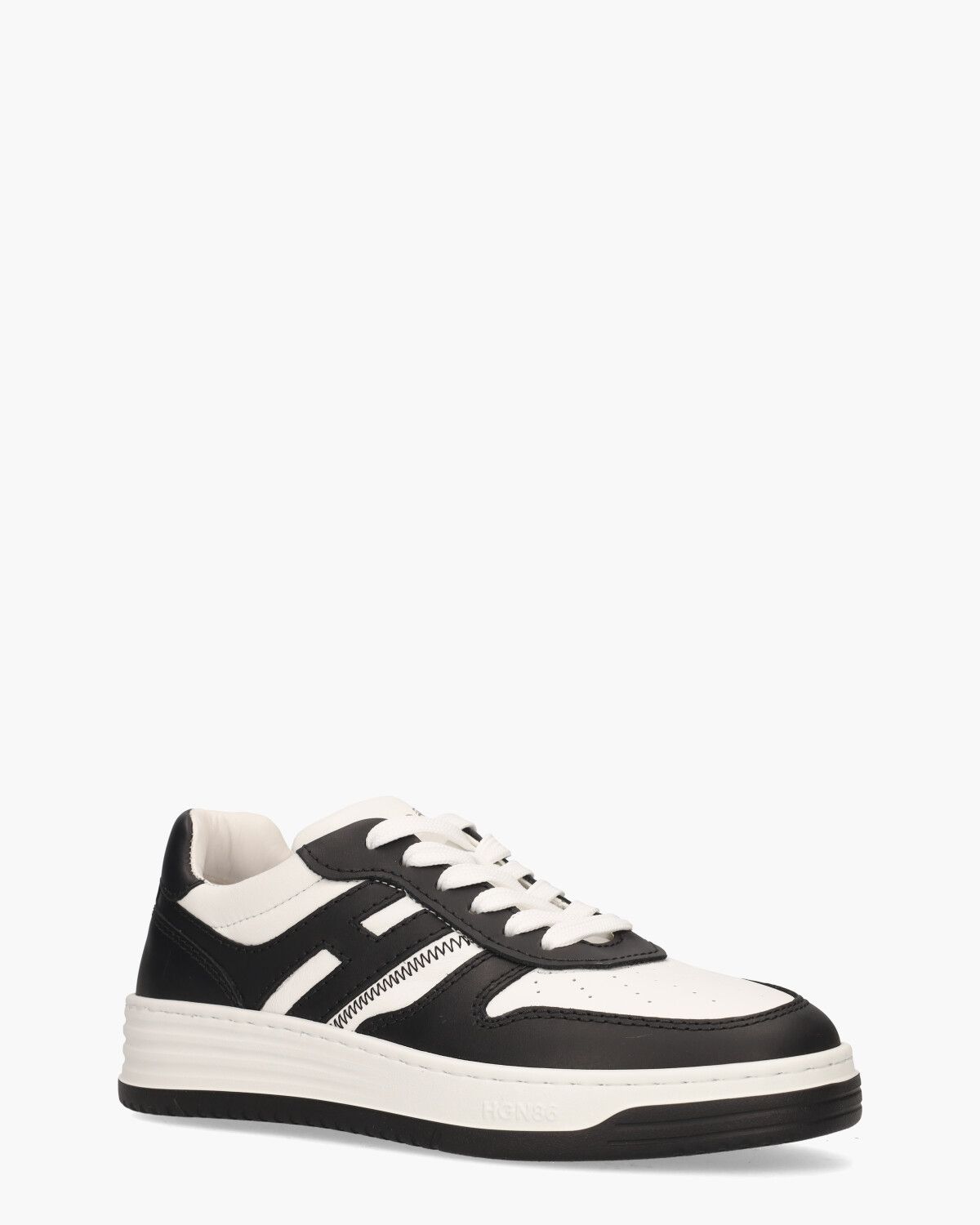 H630 Wit/Zwart Damessneakers