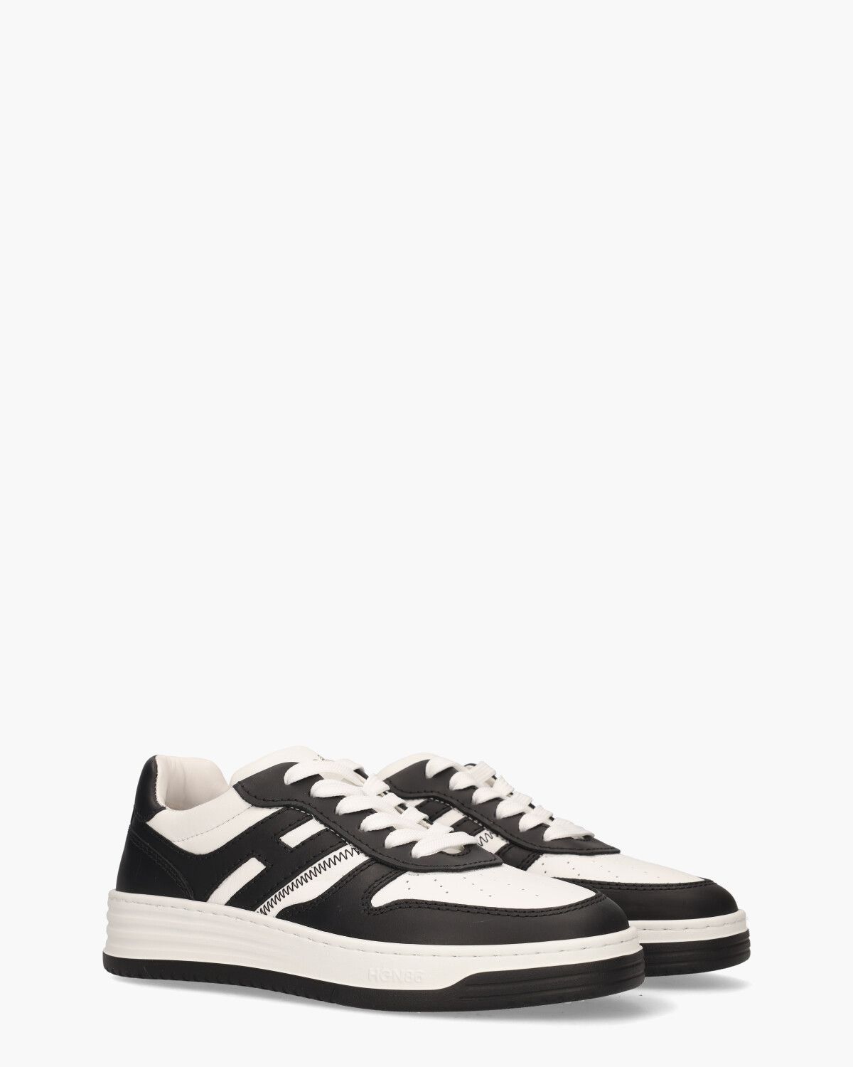 H630 Wit/Zwart Damessneakers