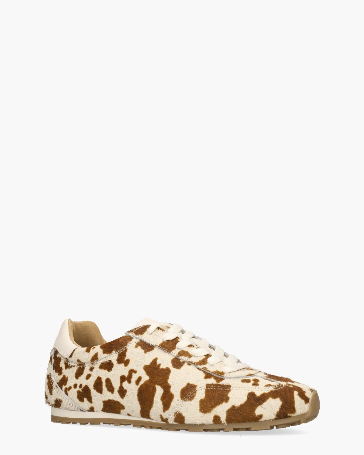 Sava Cow Hair Off-White/Cognac Damessneakers