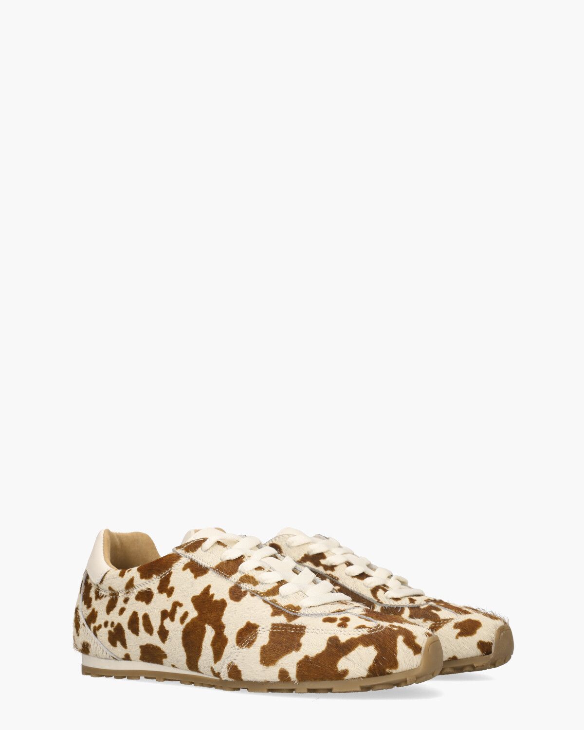Sava Cow Hair Off-White/Cognac Damessneakers