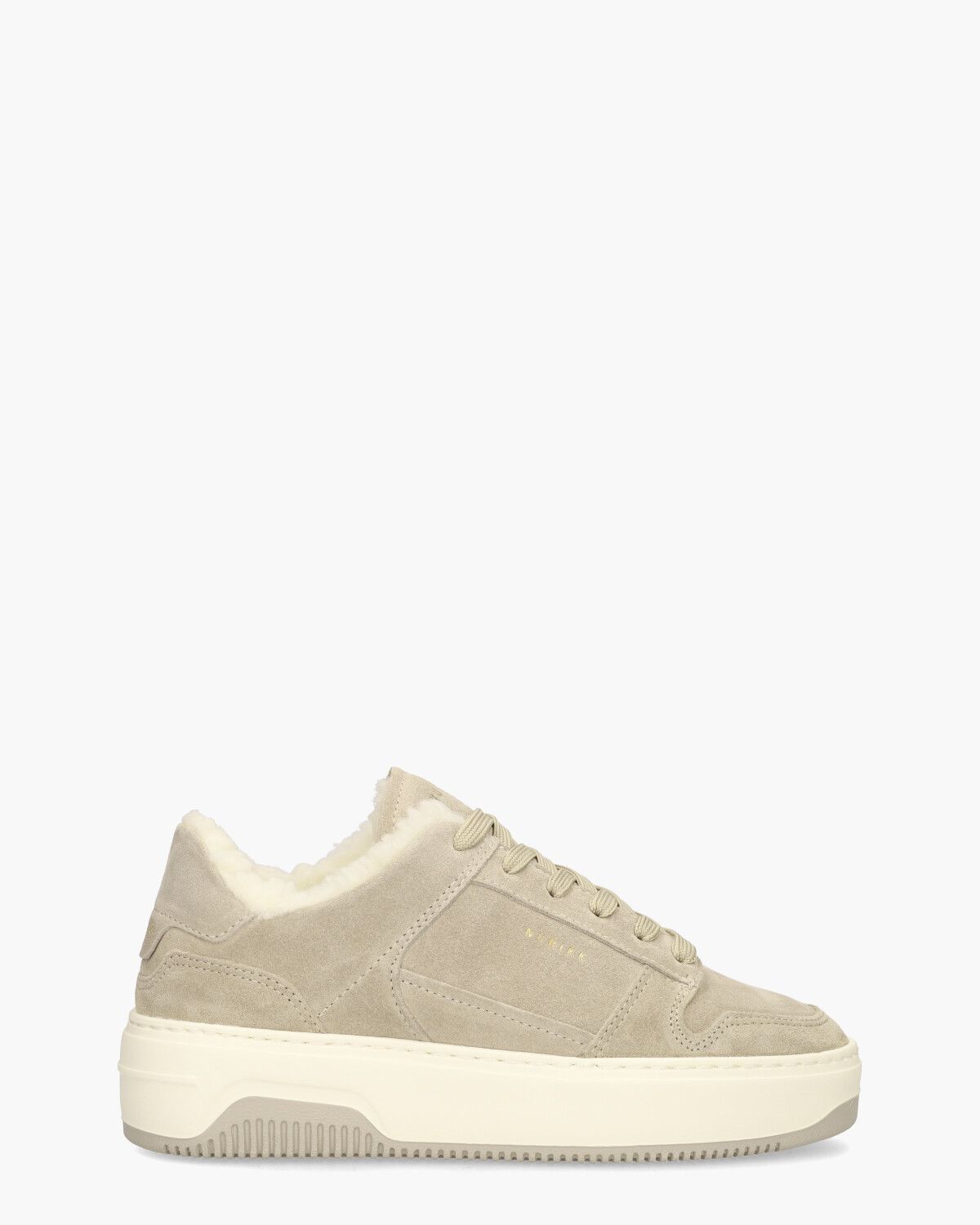 Basket Teddy Taupe Damessneakers
