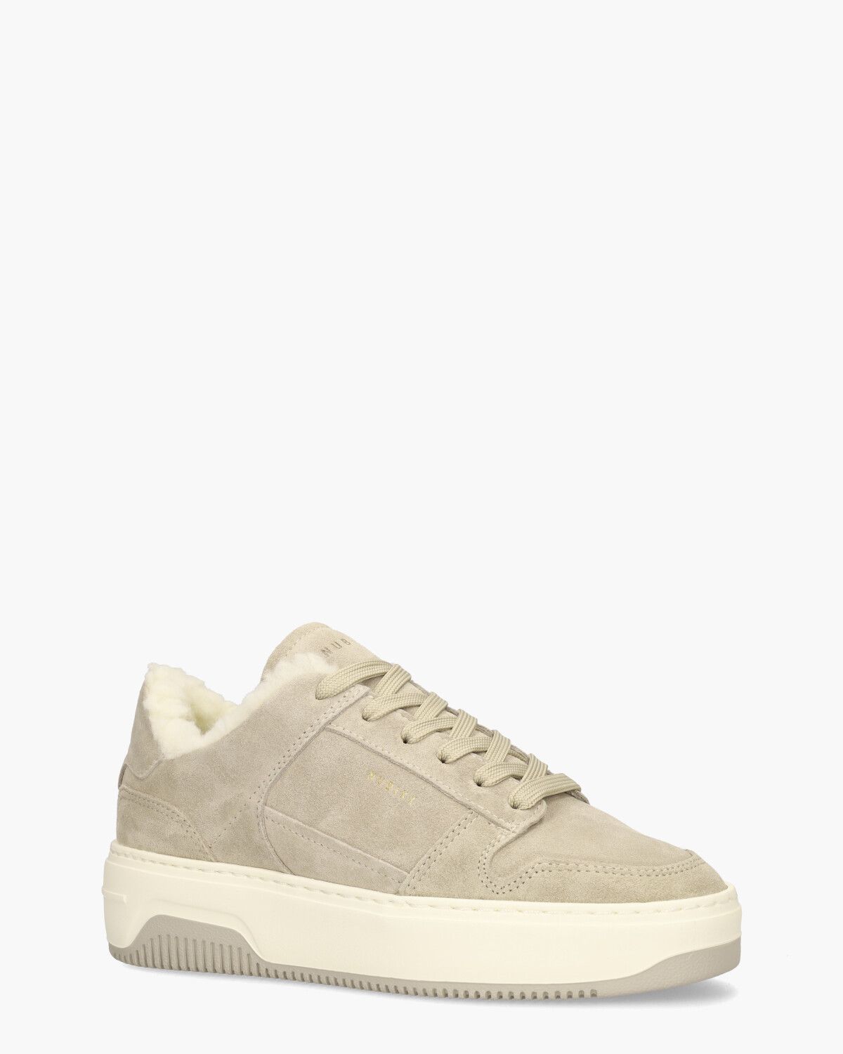 Basket Teddy Taupe Damessneakers
