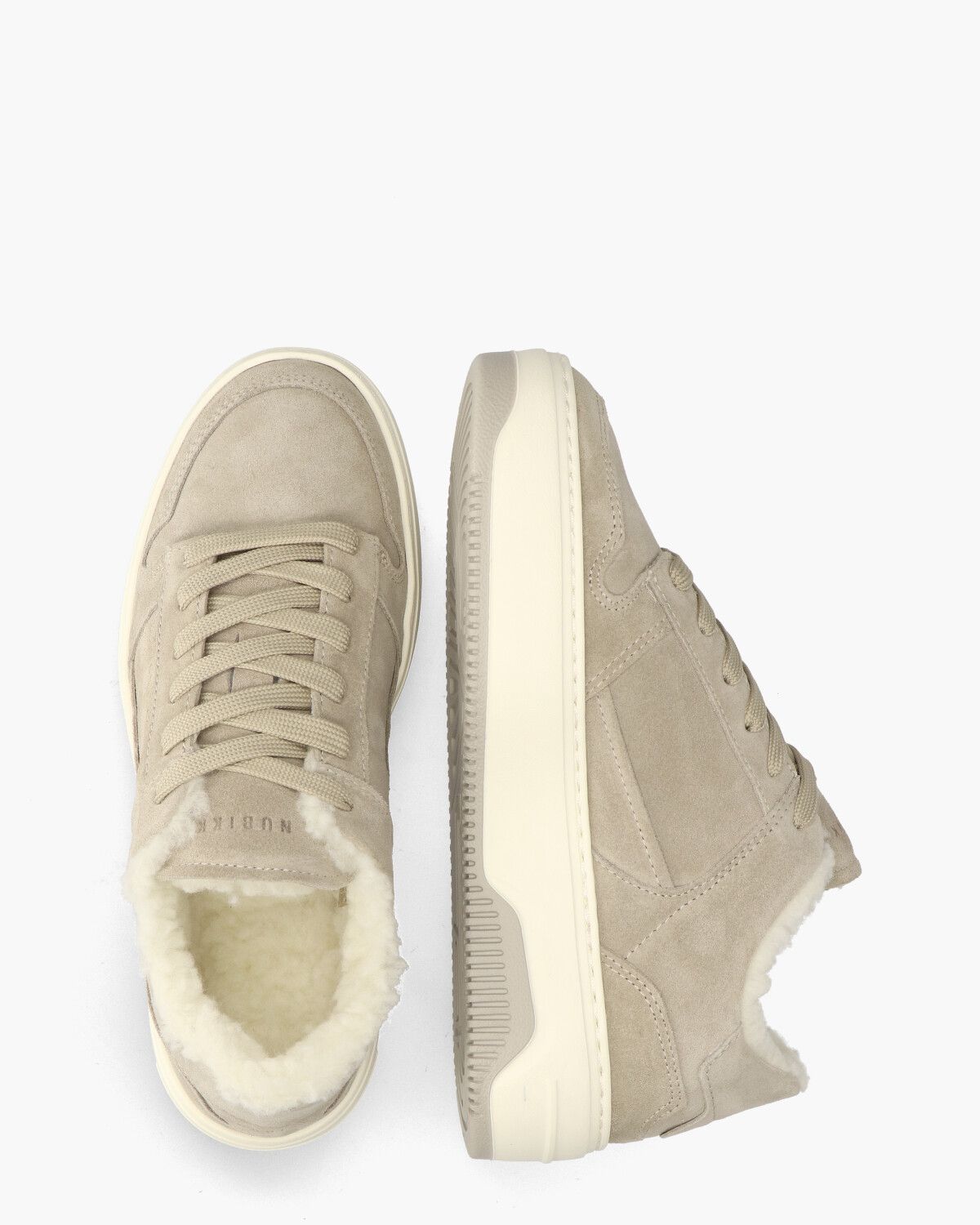 Basket Teddy Taupe Damessneakers