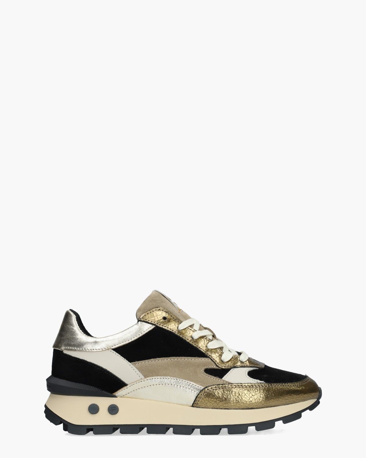 Blokki 04.00 Zwart/Multi Damessneakers