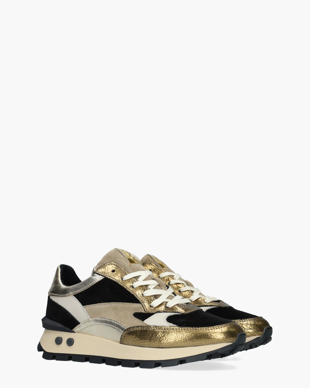 Blokki 04.00 Zwart/Multi Damessneakers