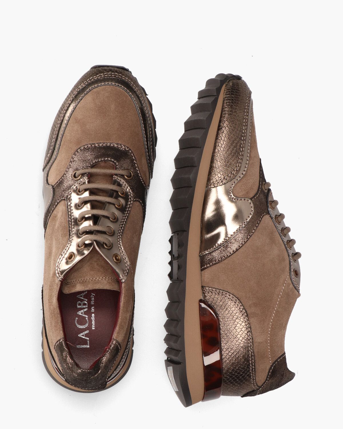 L920022 Taupe Damessneakers