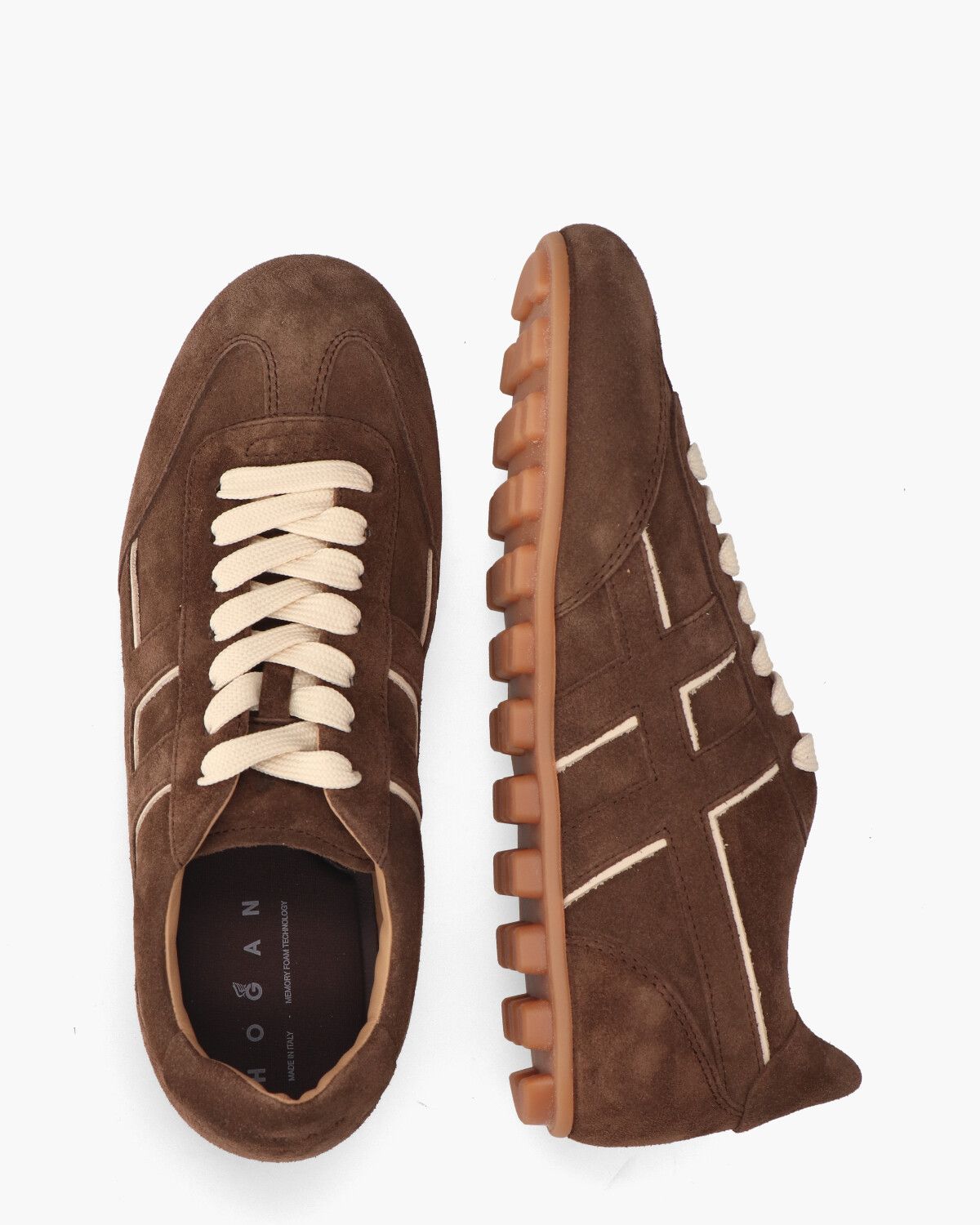 Olympia Donkerbruin Damessneakers