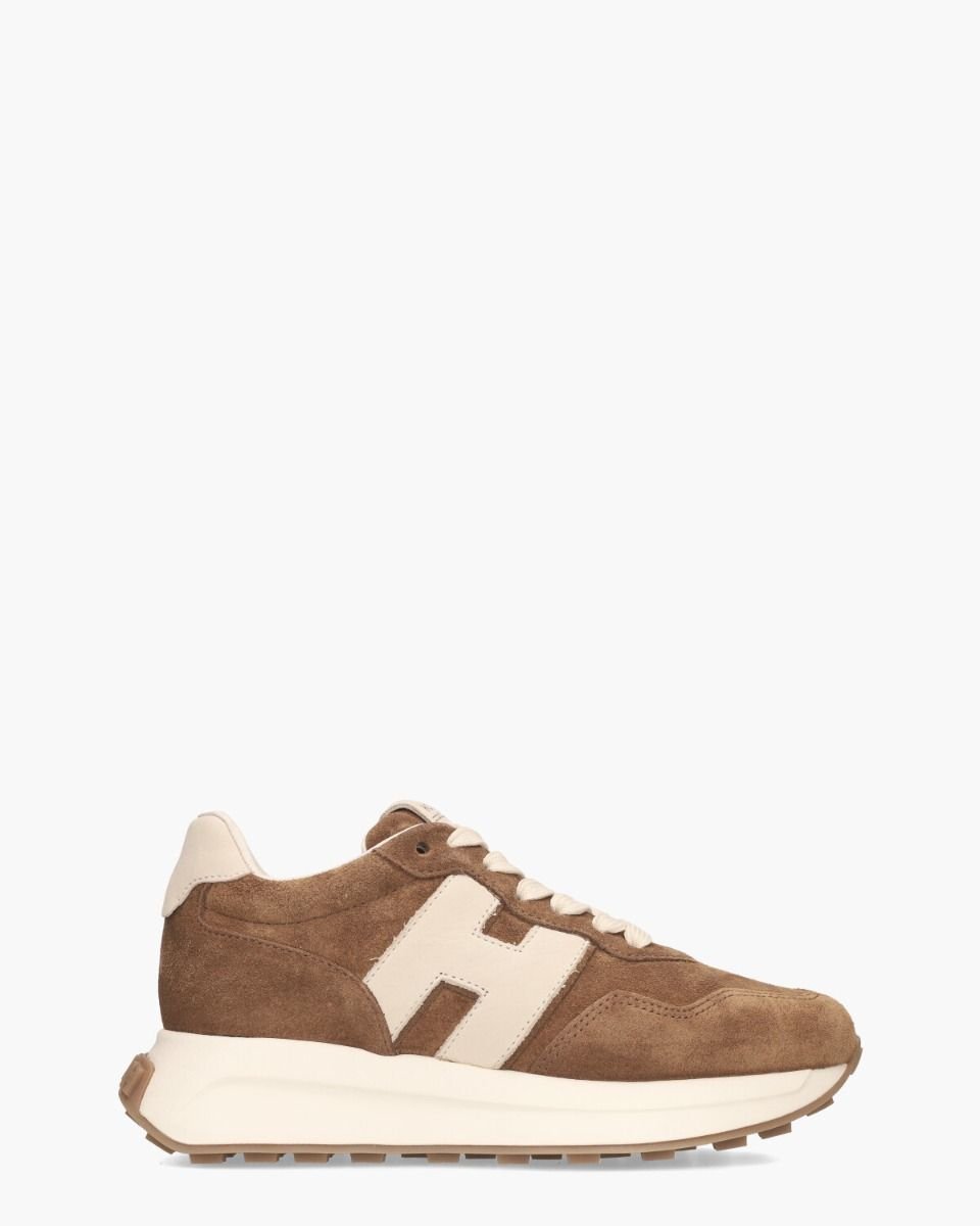 H641 Cognac Damessneakers