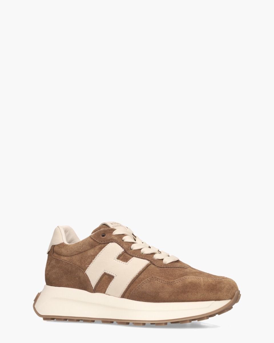 H641 Cognac Damessneakers