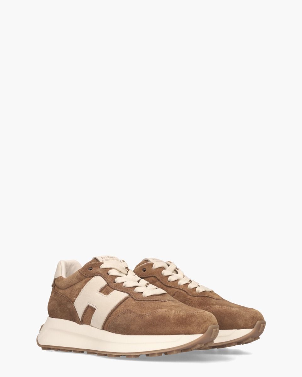 H641 Cognac Damessneakers