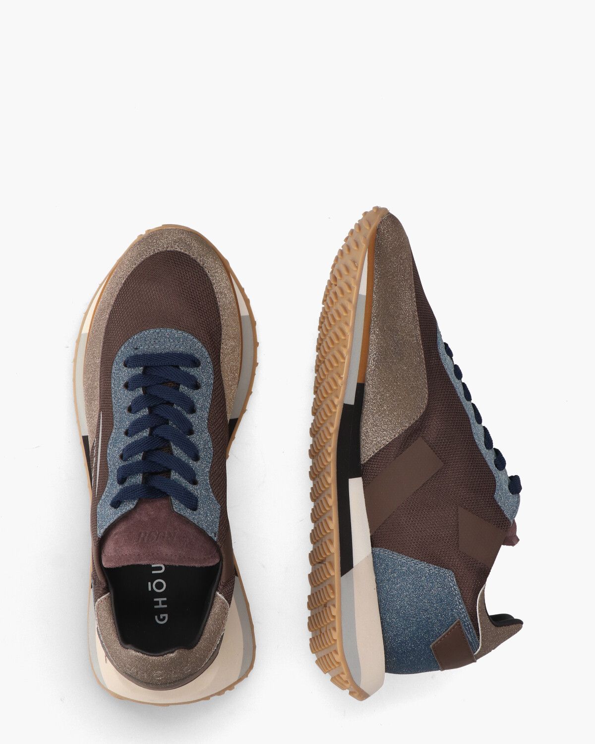 Rush Multi Starlight Bruin/Blauw Damessneakers