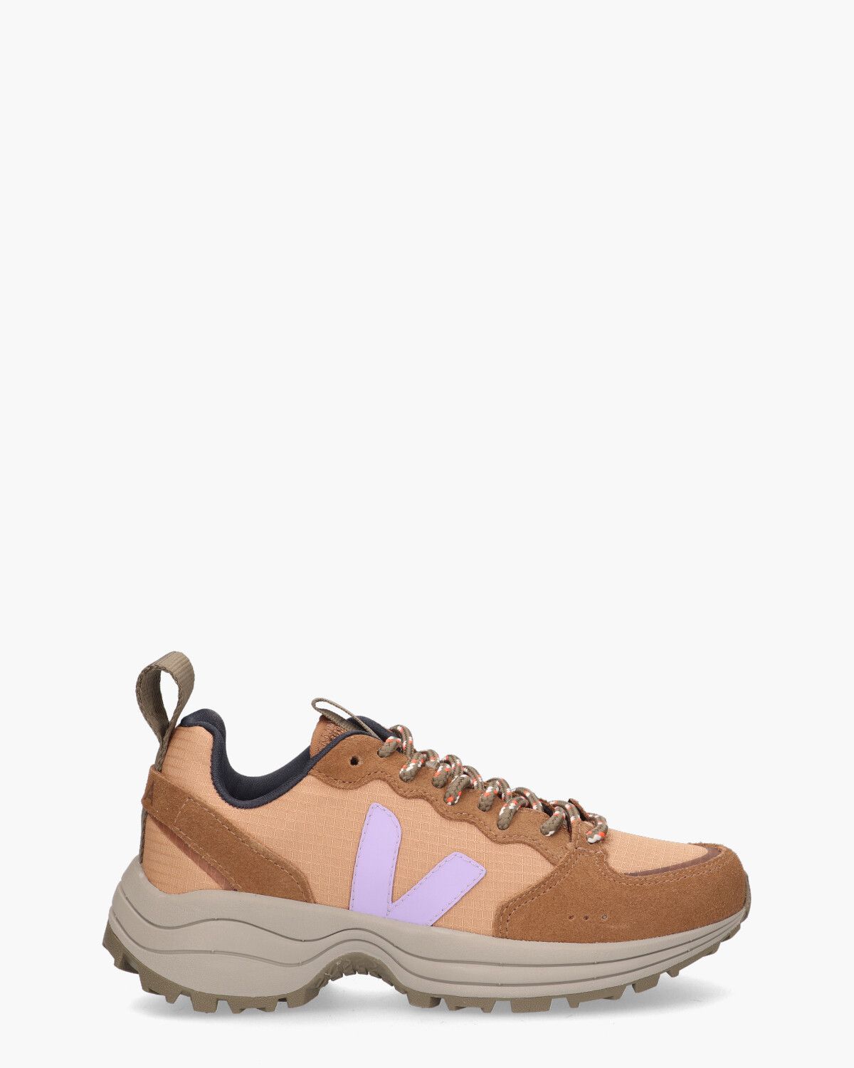 Venturi Ripstop Bruin/Lila Damessneakers
