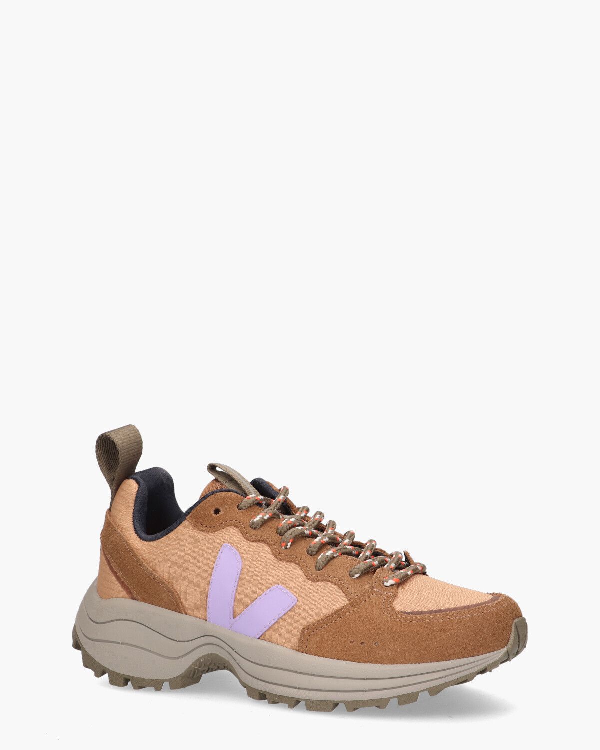 Venturi Ripstop Bruin/Lila Damessneakers