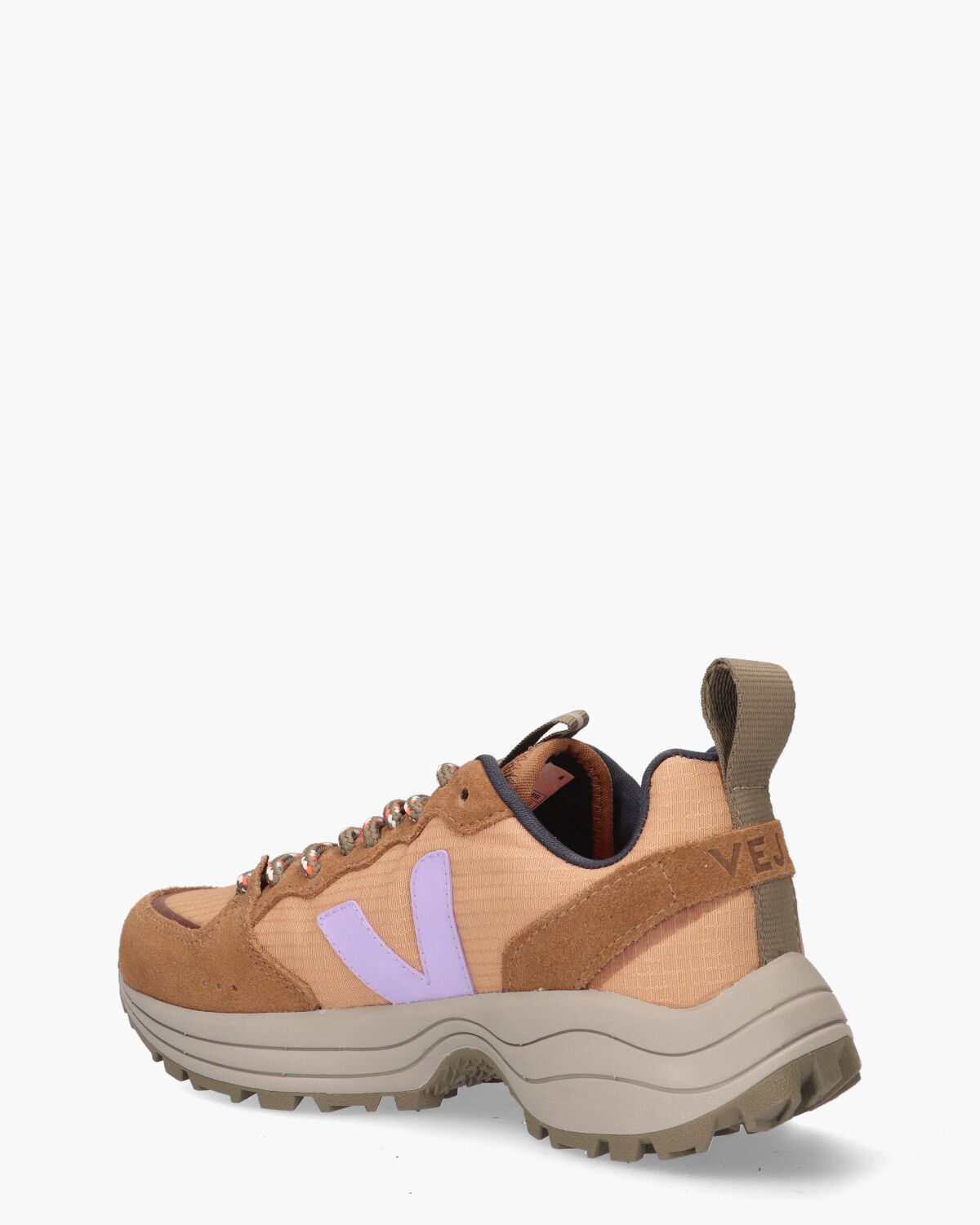 Venturi Ripstop Bruin/Lila Damessneakers