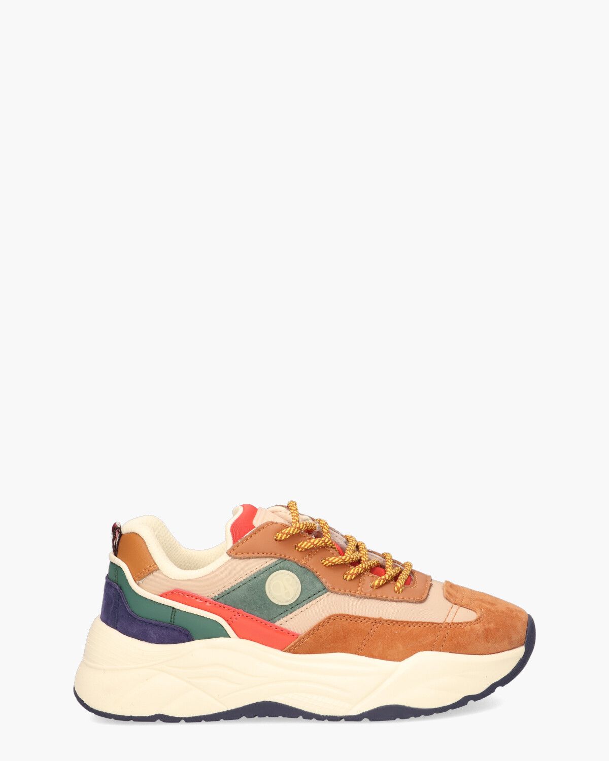 Celest Cognac/Multicolor Damessneakers