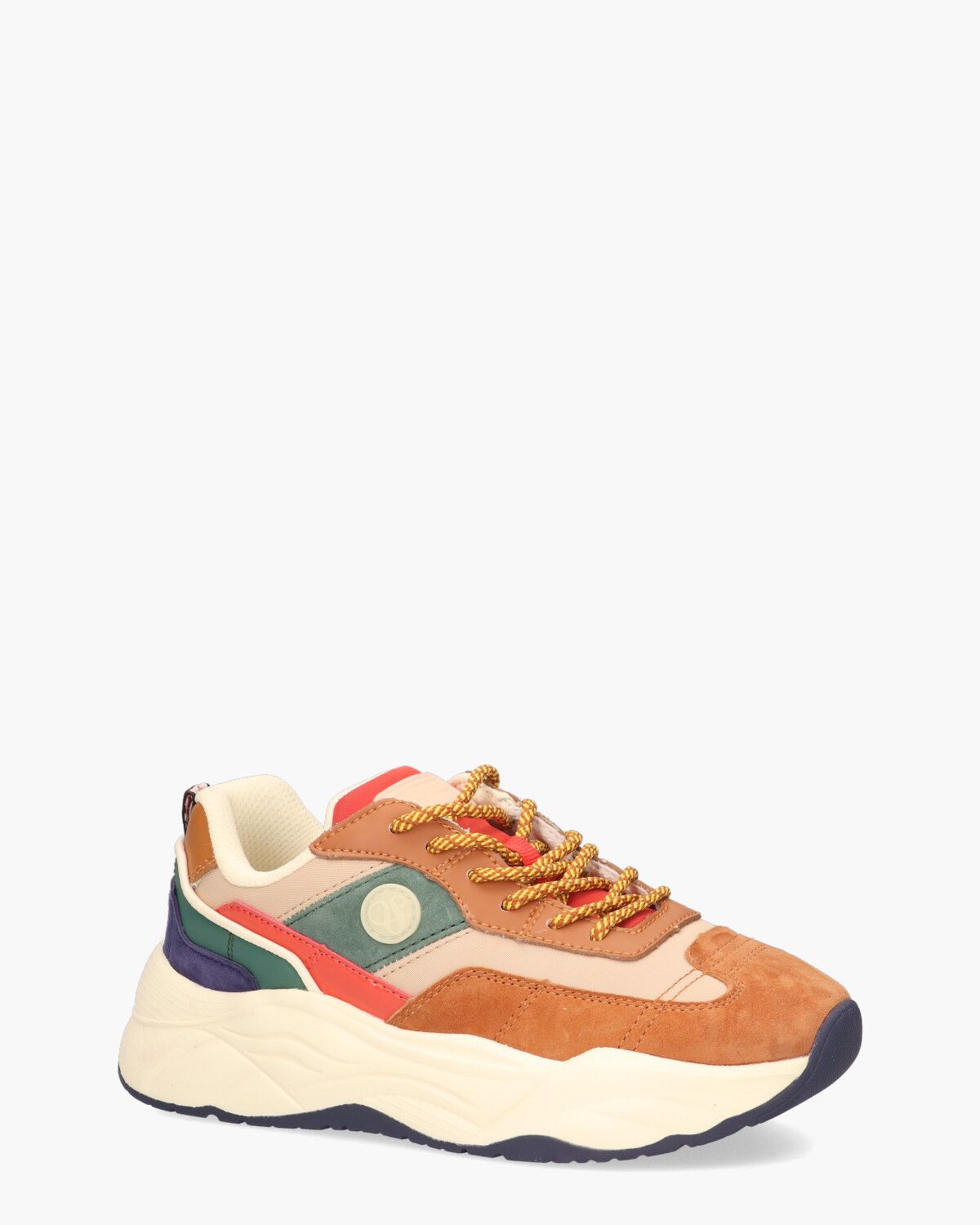 Celest Cognac/Multicolor Damessneakers
