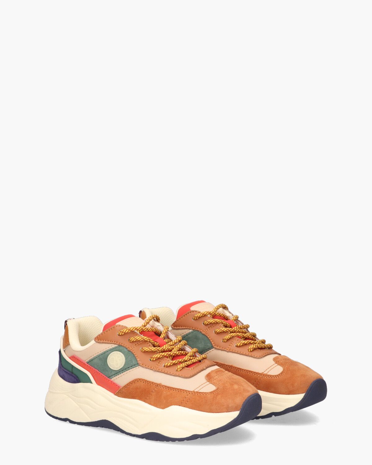 Celest Cognac/Multicolor Damessneakers