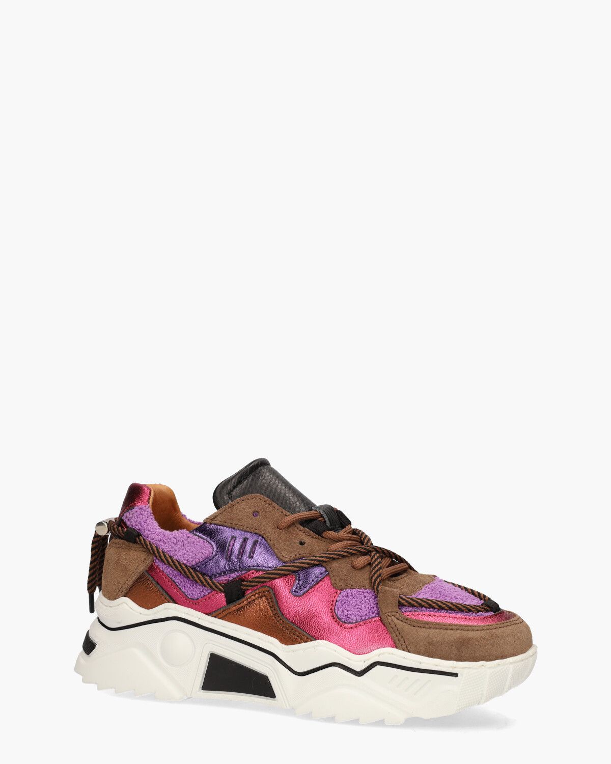Jupiter Terry Bruin/Multicolor Damessneakers