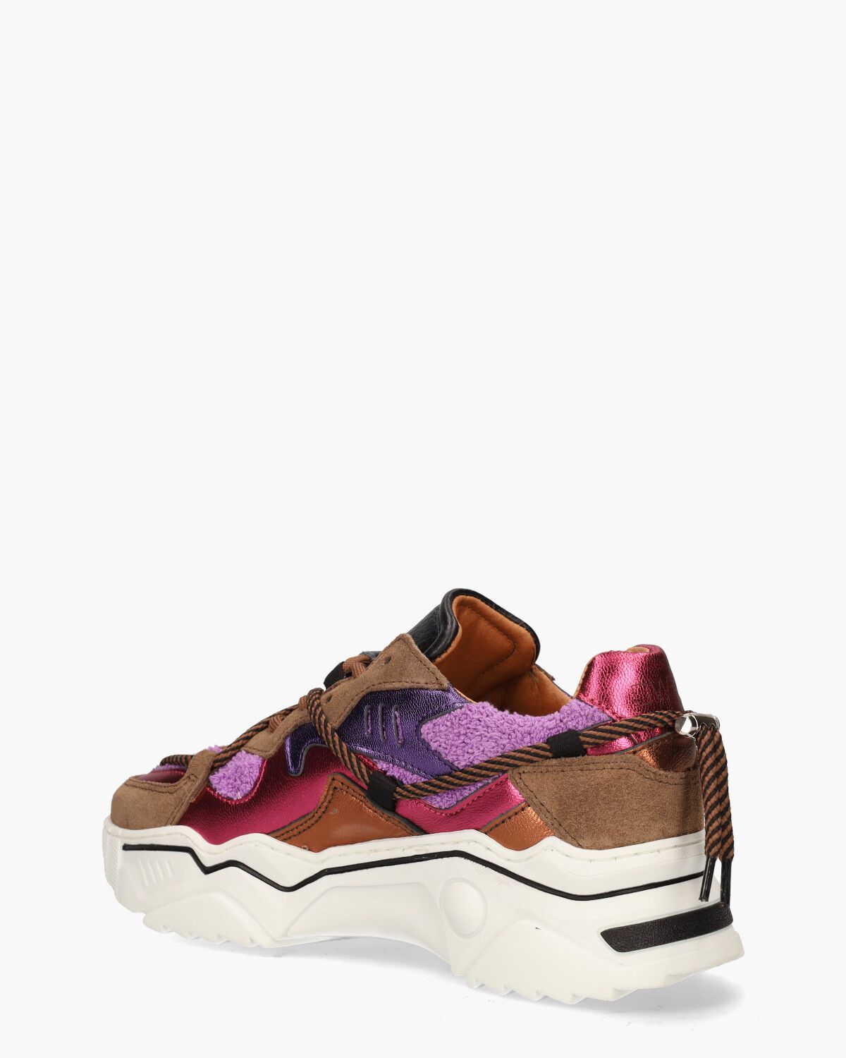 Jupiter Terry Bruin/Multicolor Damessneakers