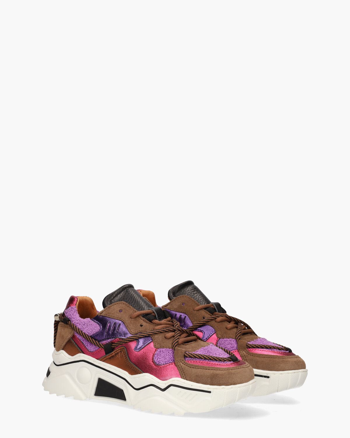 Jupiter Terry Bruin/Multicolor Damessneakers