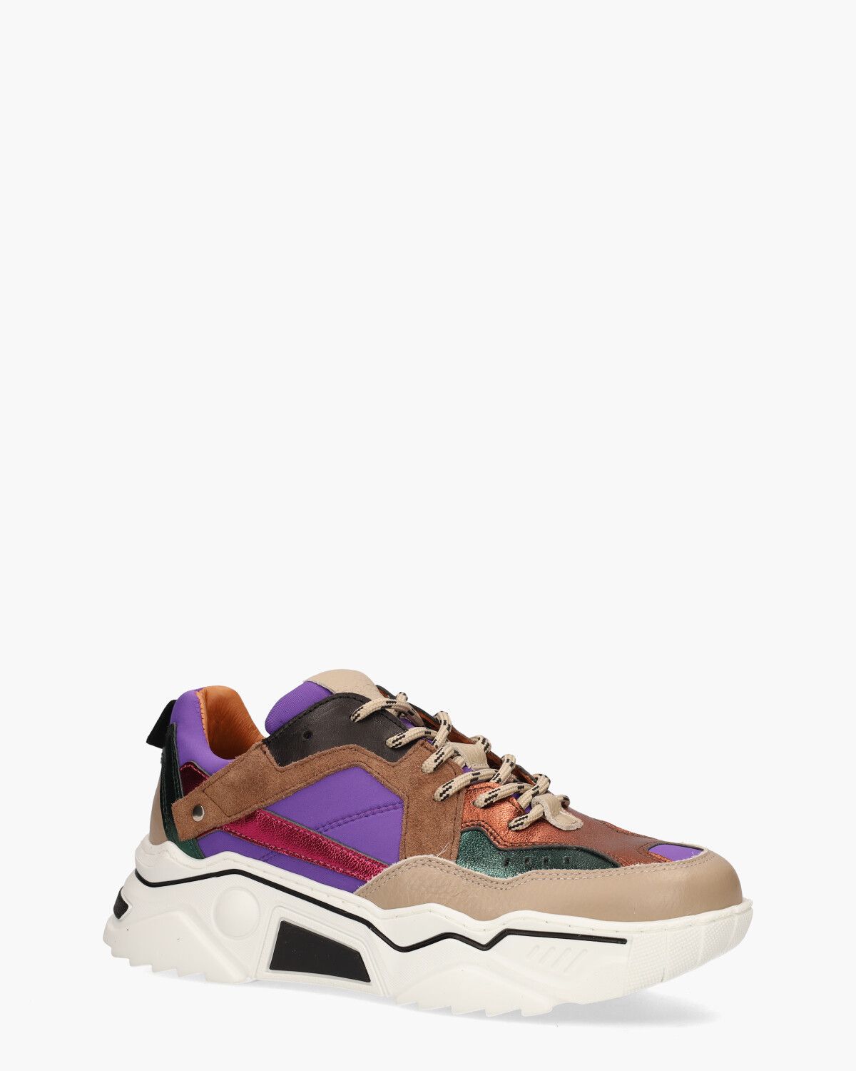 Pluto Scuba Paars/Multicolor Damessneakers
