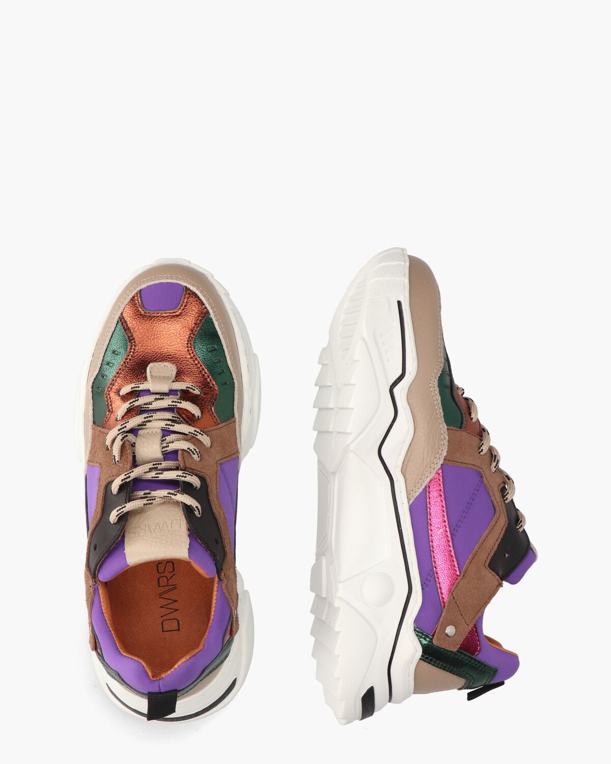 Pluto Scuba Paars/Multicolor Damessneakers