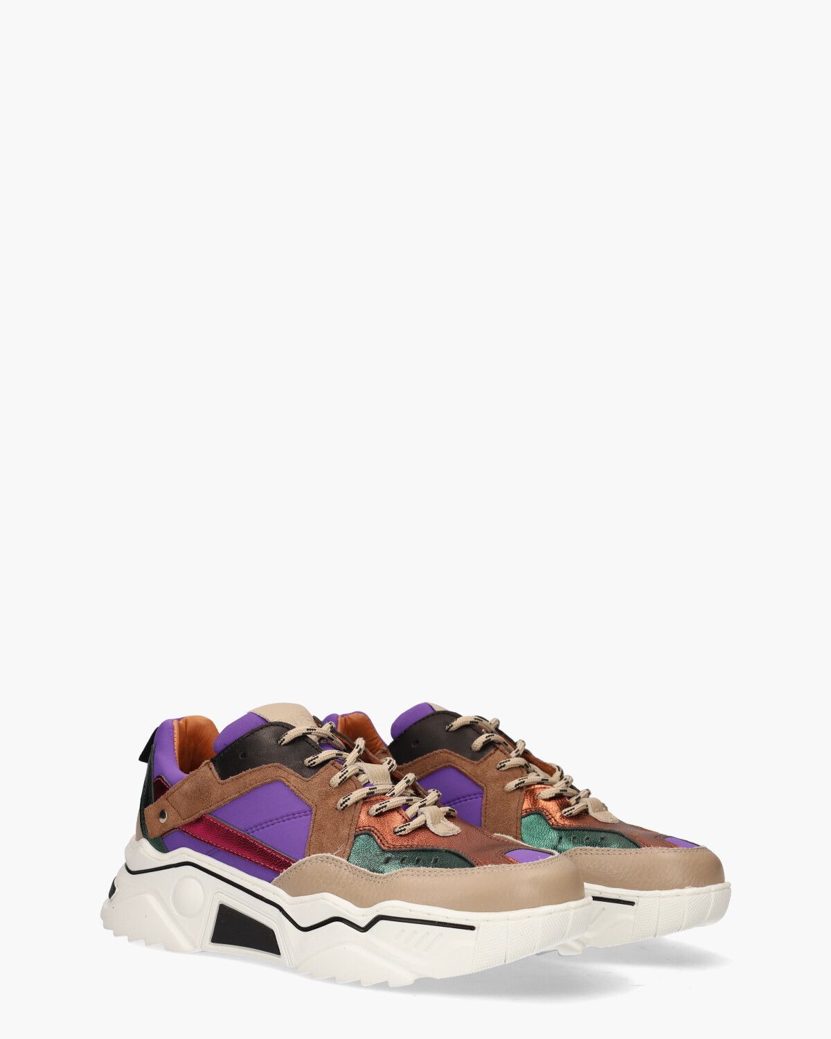 Pluto Scuba Paars/Multicolor Damessneakers