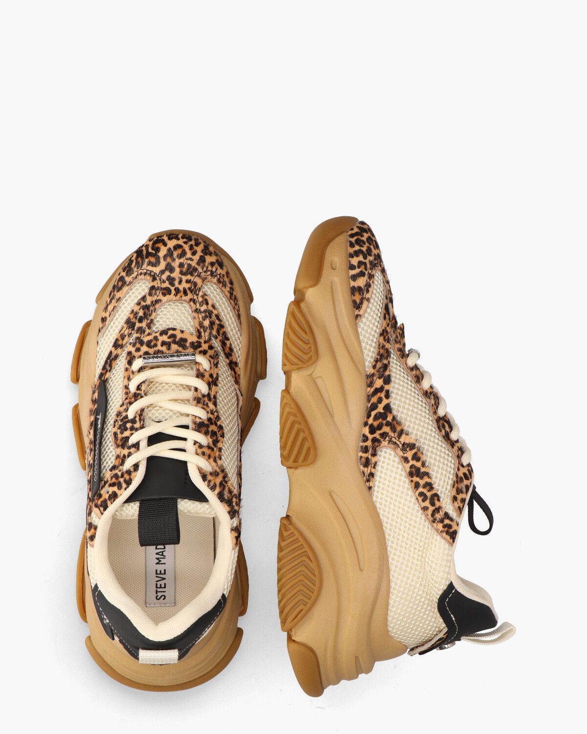 Possession-E Off-White/Bruin/Zwart Damessneakers