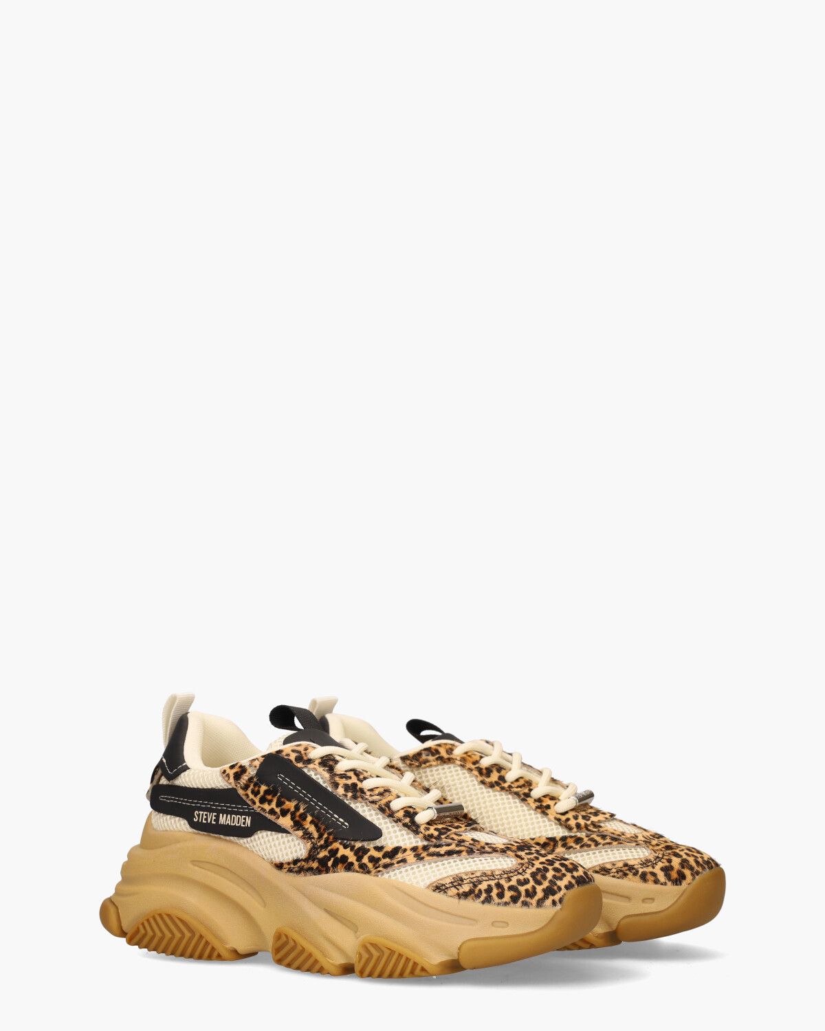Possession-E Off-White/Bruin/Zwart Damessneakers
