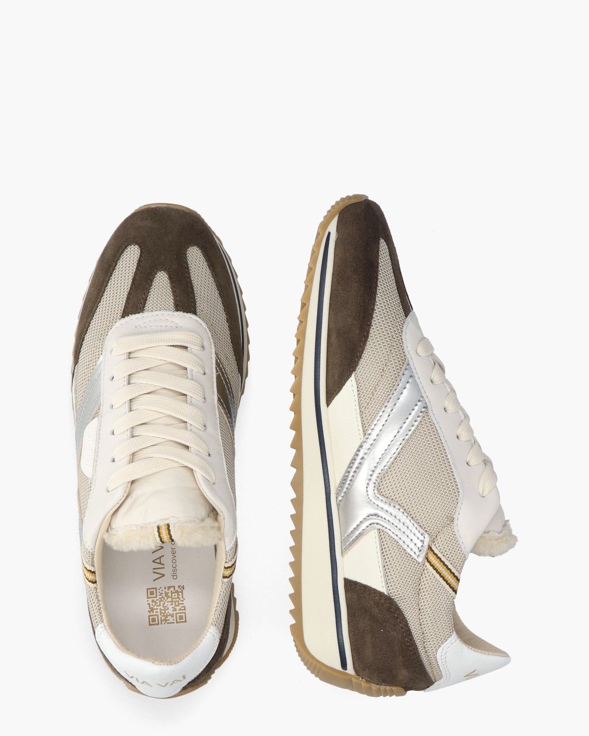 Mikki Natalia Bruin Damessneakers