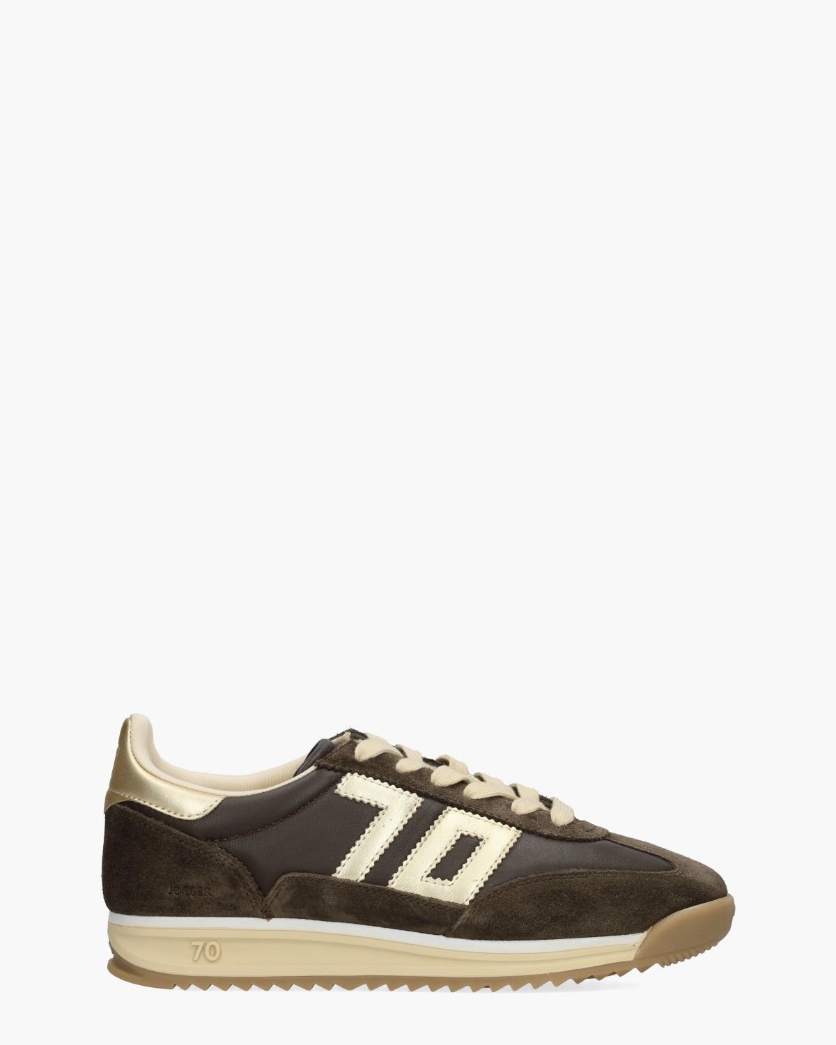 Jogger Bruin/Goud Damessneakers