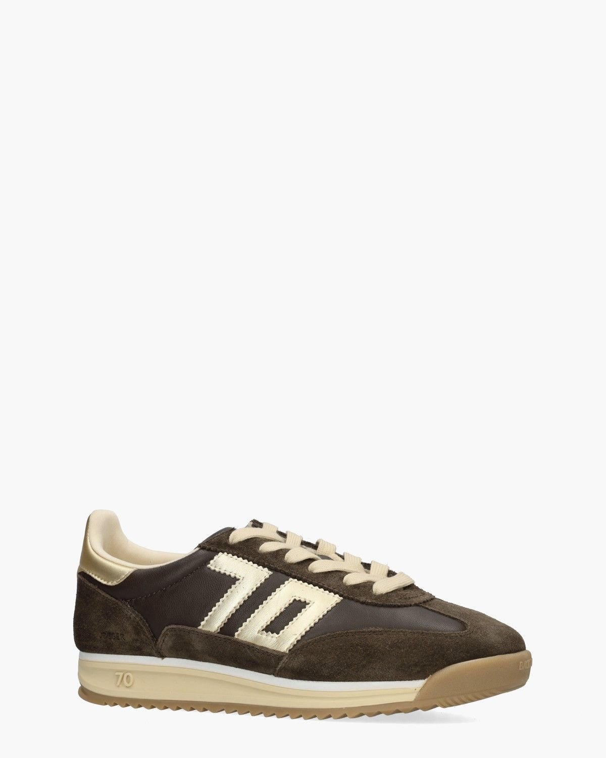 Jogger Bruin/Goud Damessneakers