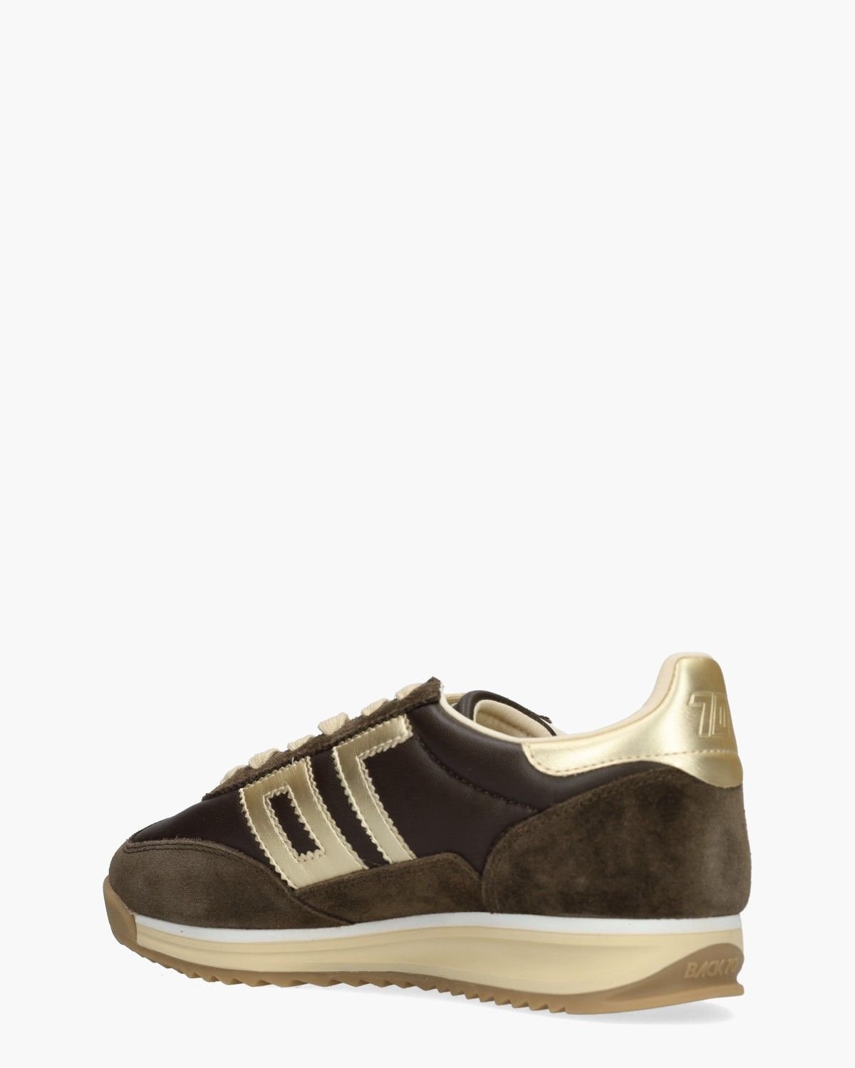 Jogger Bruin/Goud Damessneakers