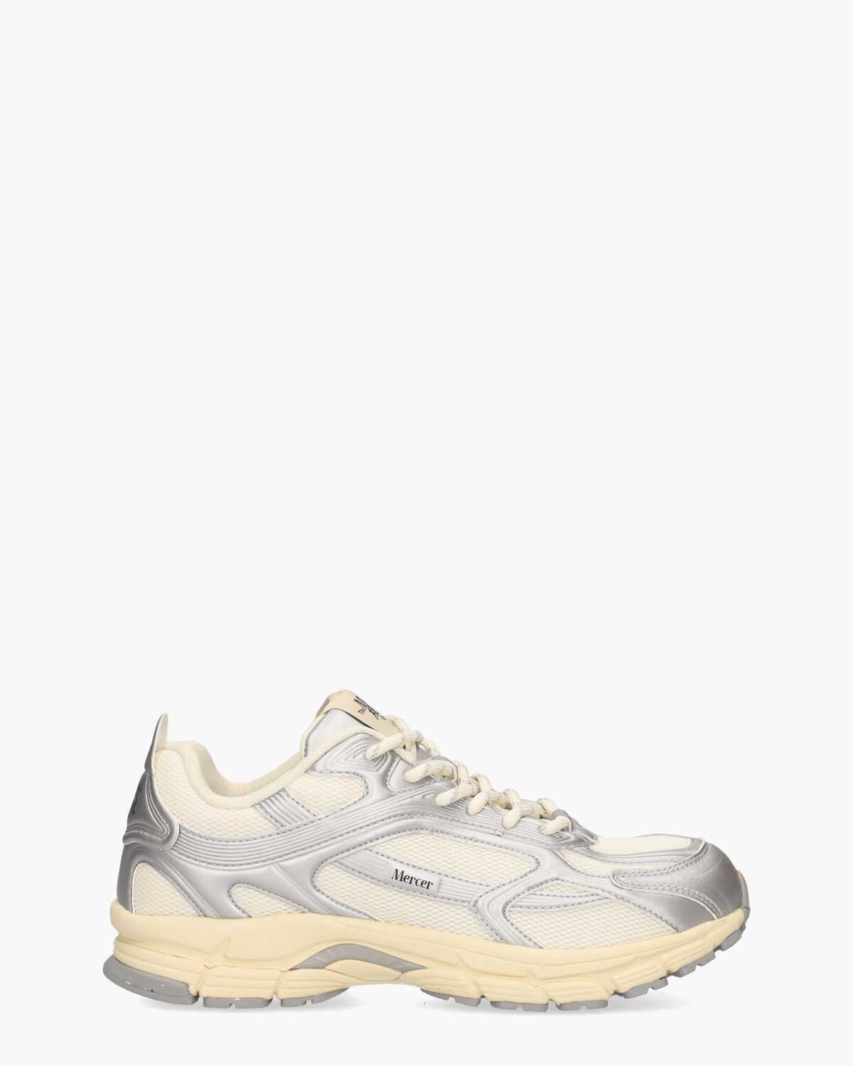 The Re-Run High Frequency Off-White/Zilver Damessneakers