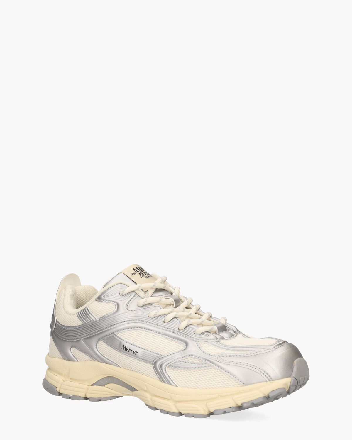 The Re-Run High Frequency Off-White/Zilver Damessneakers