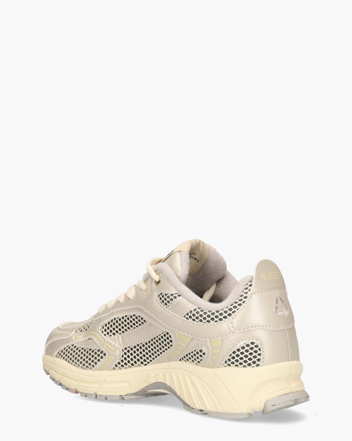 The Re-Run Lichtbeige Damessneakers