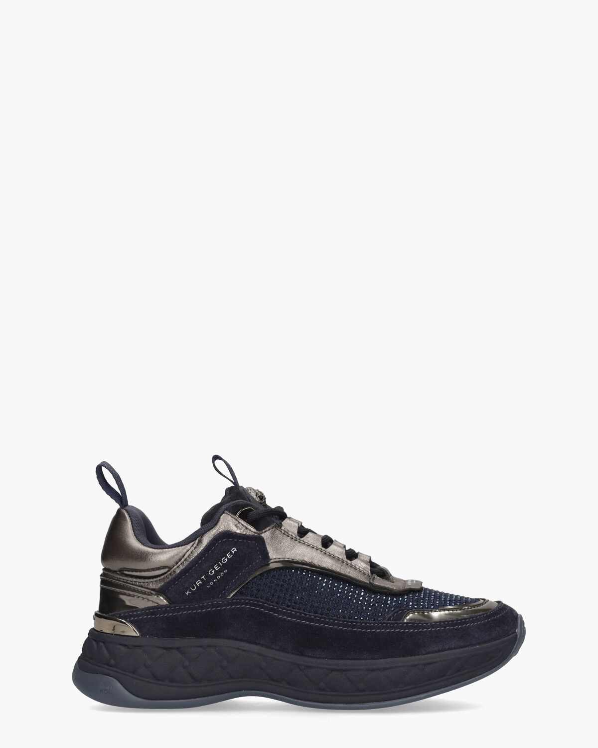 Kensington C Sneaker Donkerblauw/Zilvergrijs Damessneakers