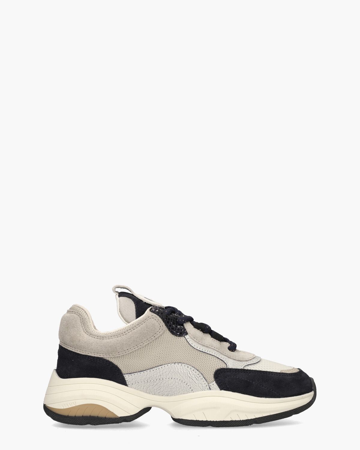 Pepper Finn Beige/Donkerblauw Damessneakers