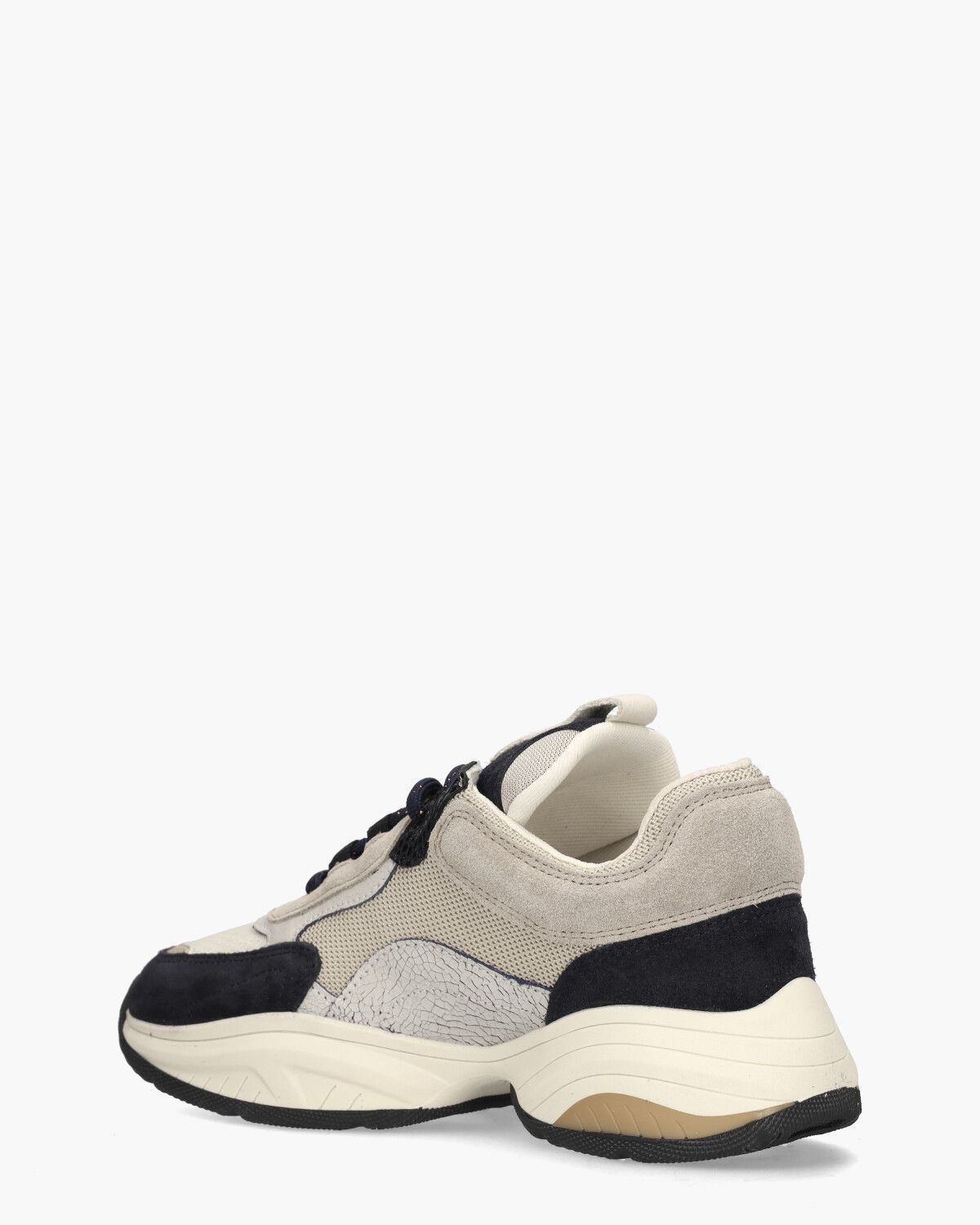 Pepper Finn Beige/Donkerblauw Damessneakers
