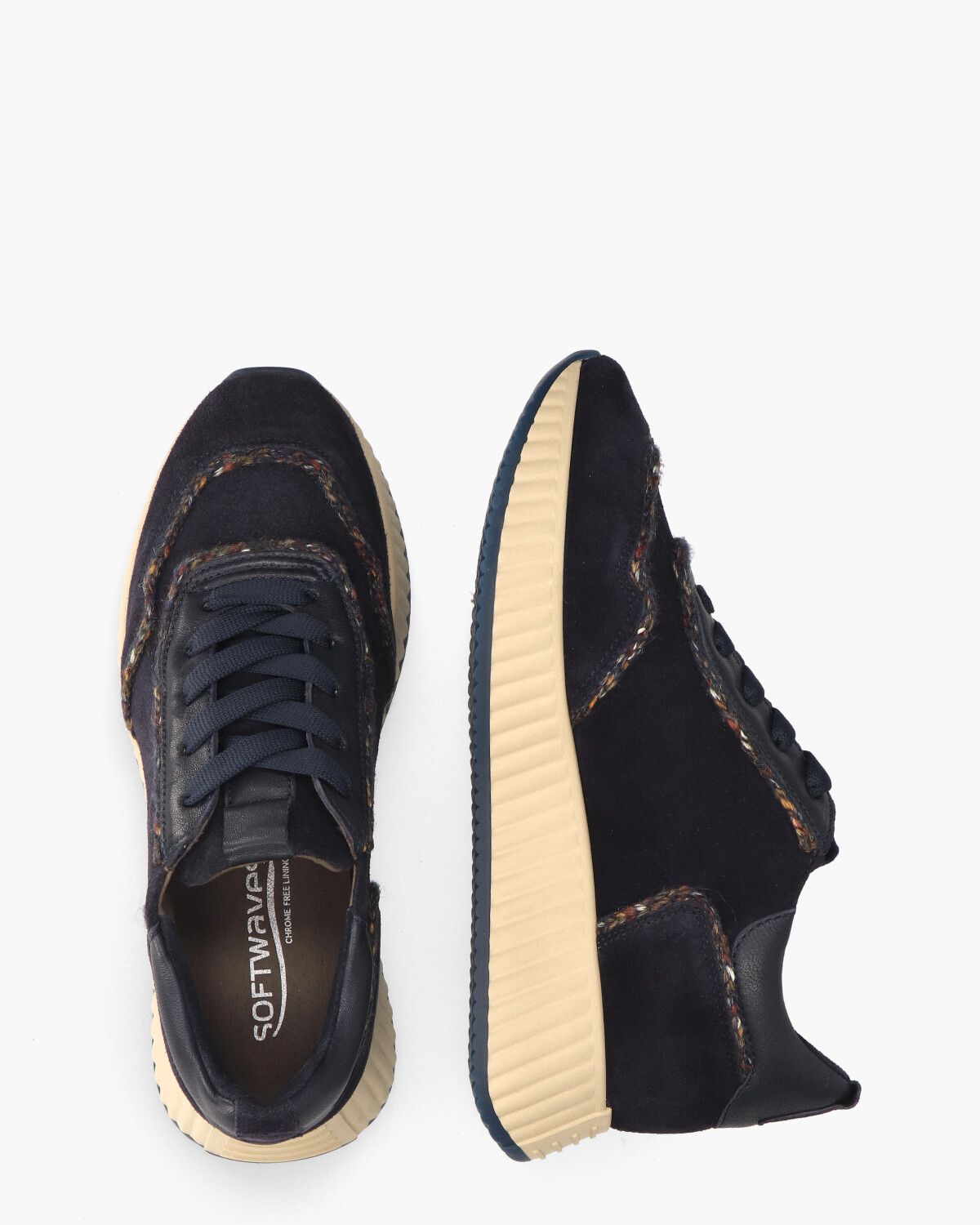 Alexa Donkerblauw Damessneakers