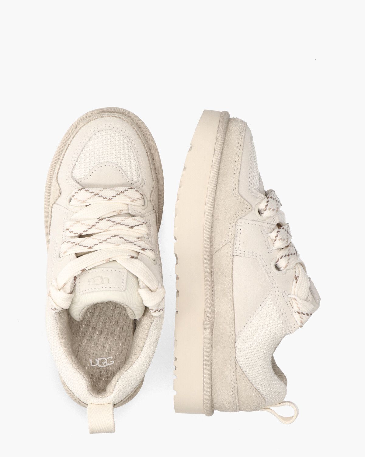 Lo Lowmel Beige Damessneakers