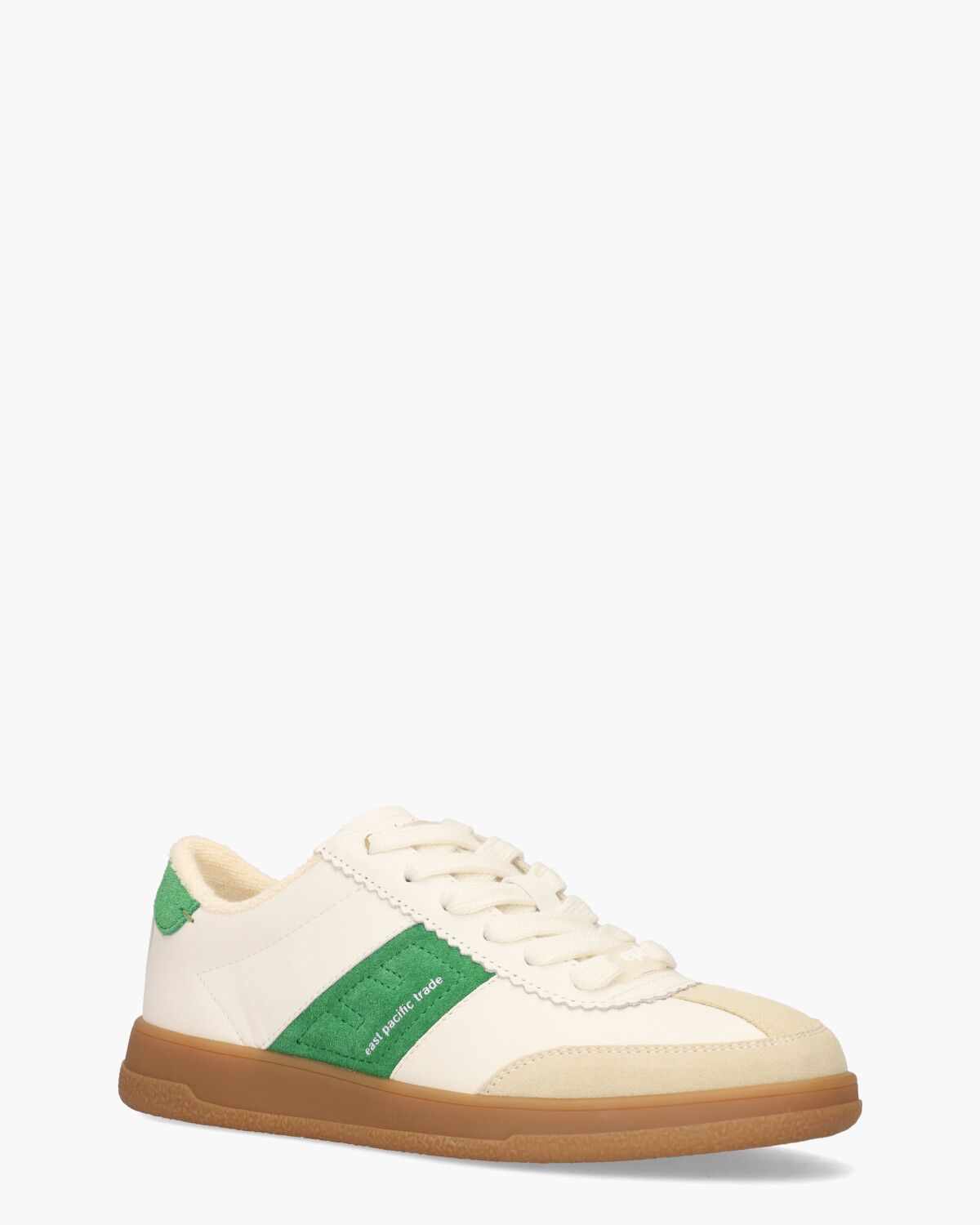 Santon Off-White/Groen Damessneakers