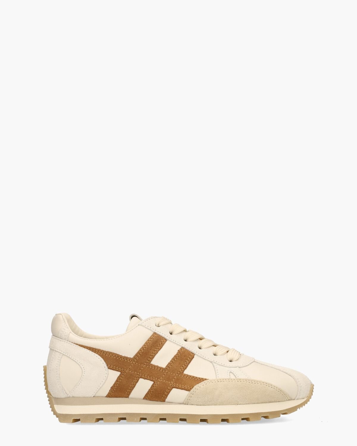 86er Wit/Bruin Damessneakers