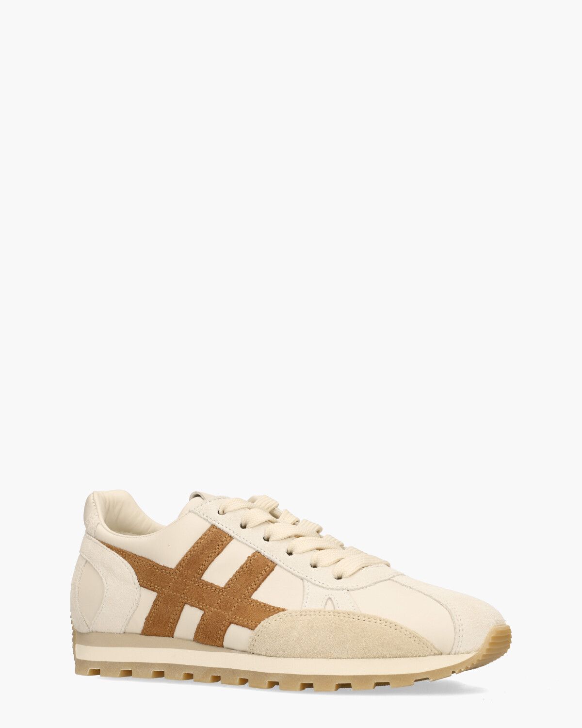 86er Wit/Bruin Damessneakers