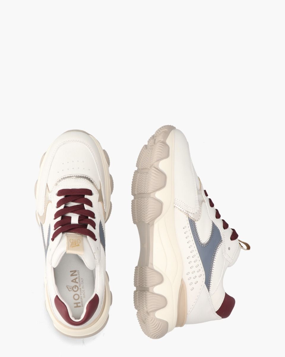 Hyperactive Wit/Multicolor Damessneakers