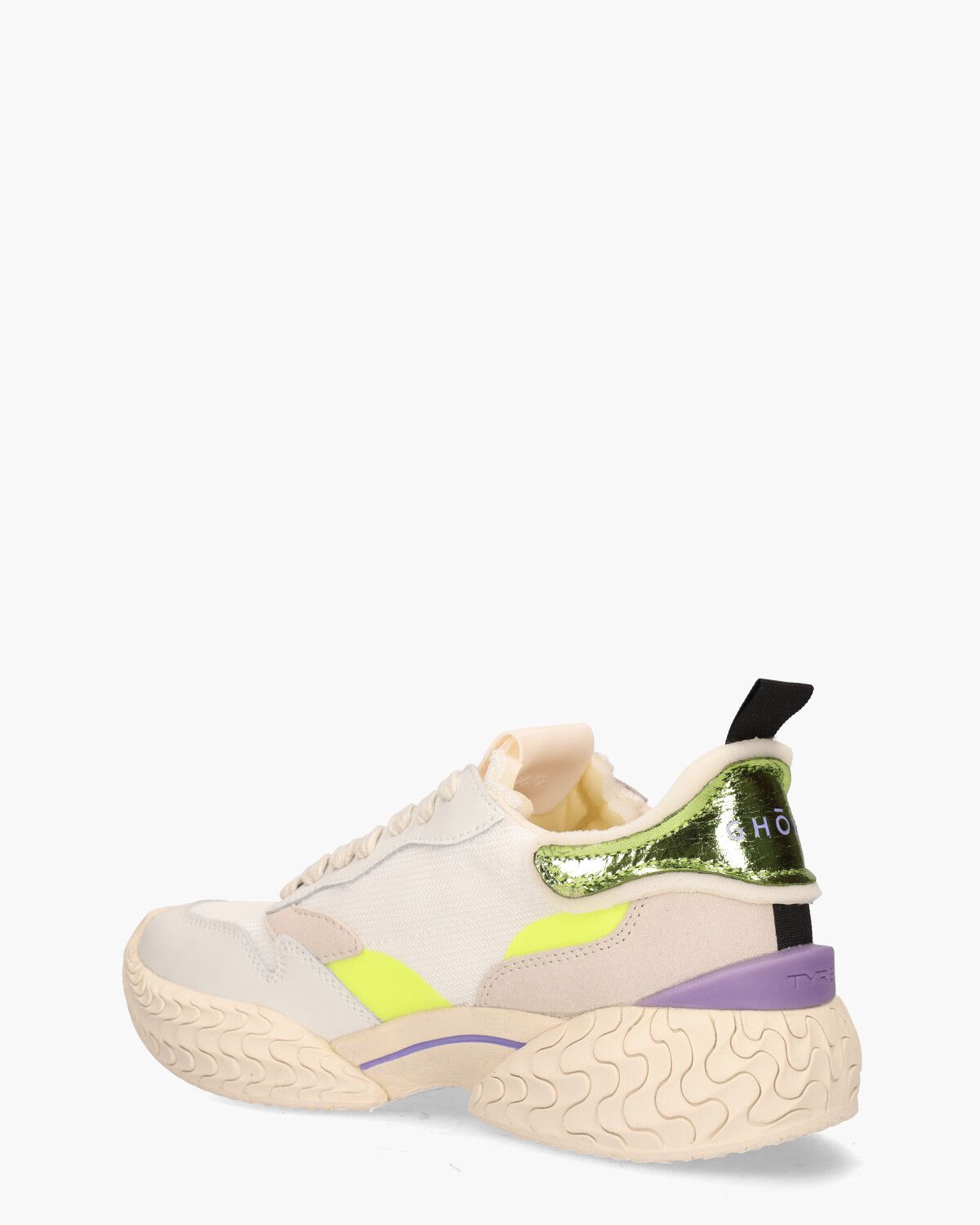 Tyre Low Wit/Multicolor Damessneakers