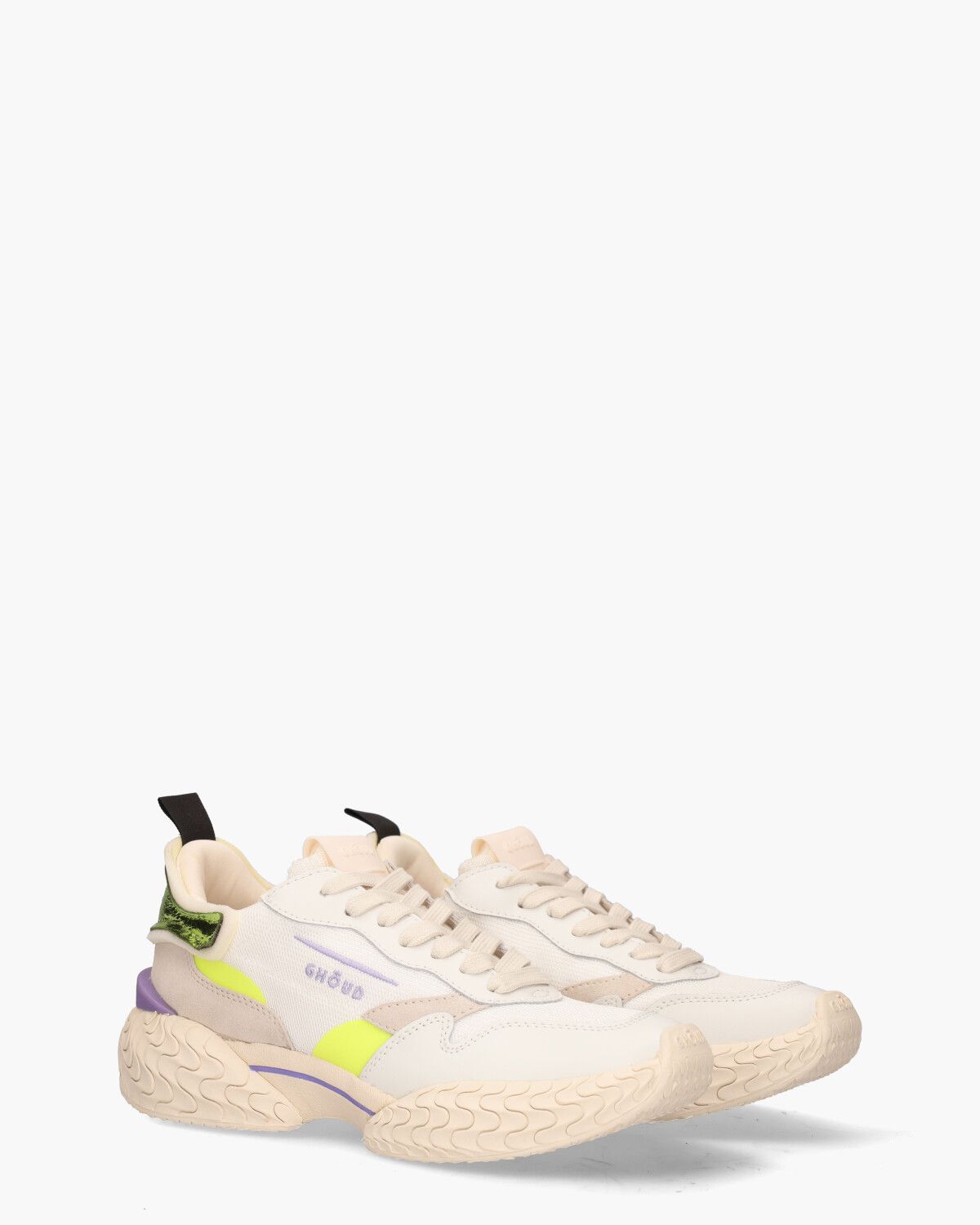 Tyre Low Wit/Multicolor Damessneakers